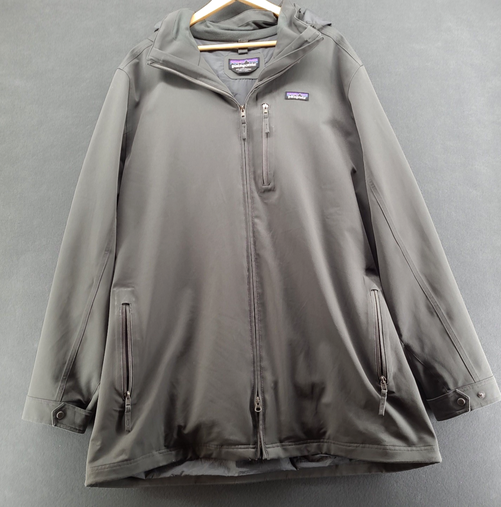 Patagonia Tres 3-in-1 Parka Mens XXL H2No Waterproof Shell Jacket Black 28387